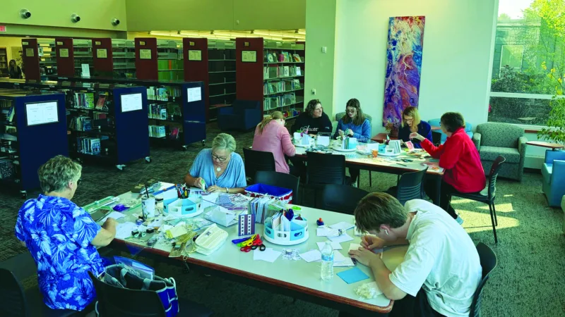 Create a card at Bay College for vets